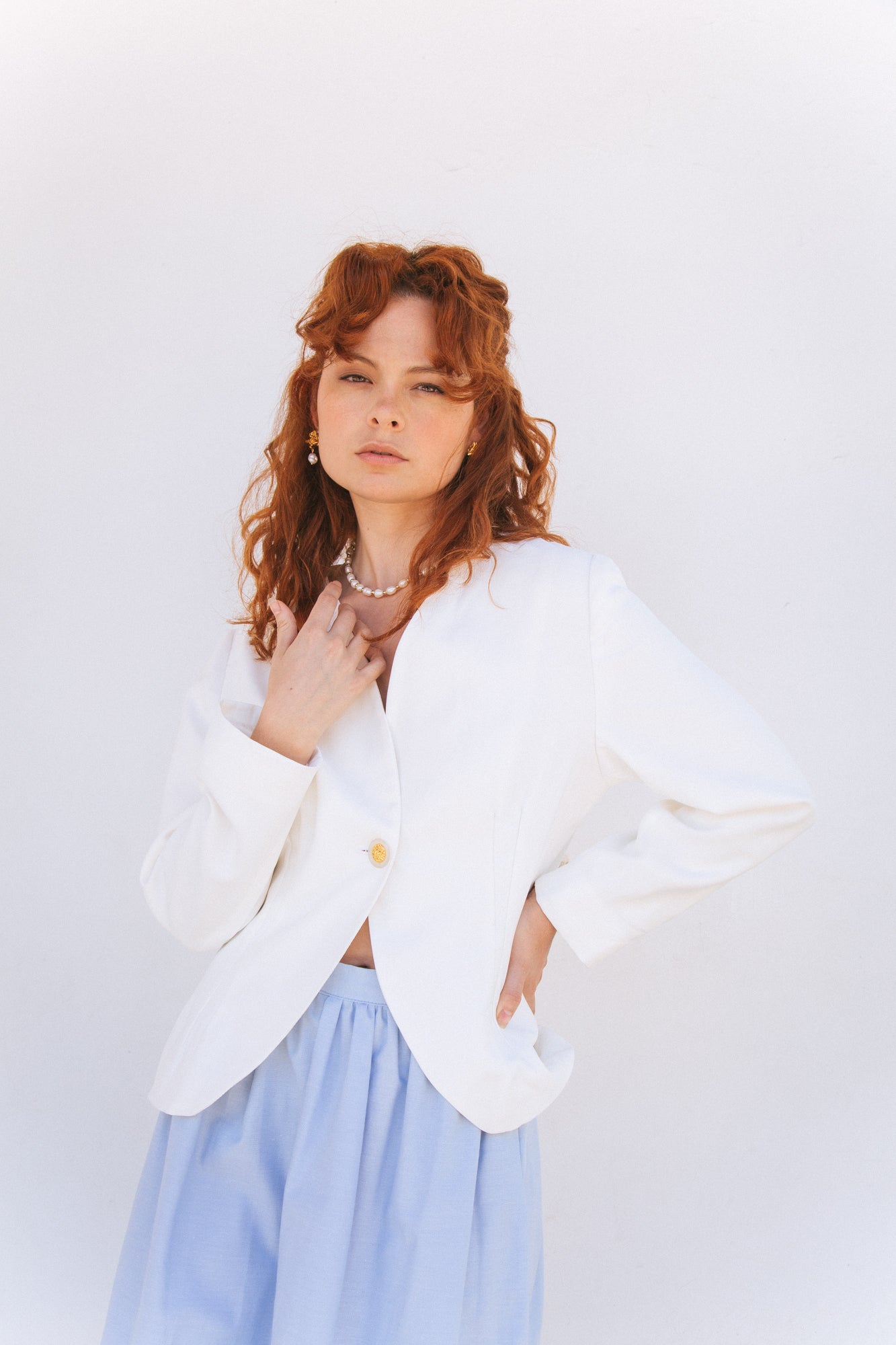 Blazer Fiorella blanco - PRE ORDER