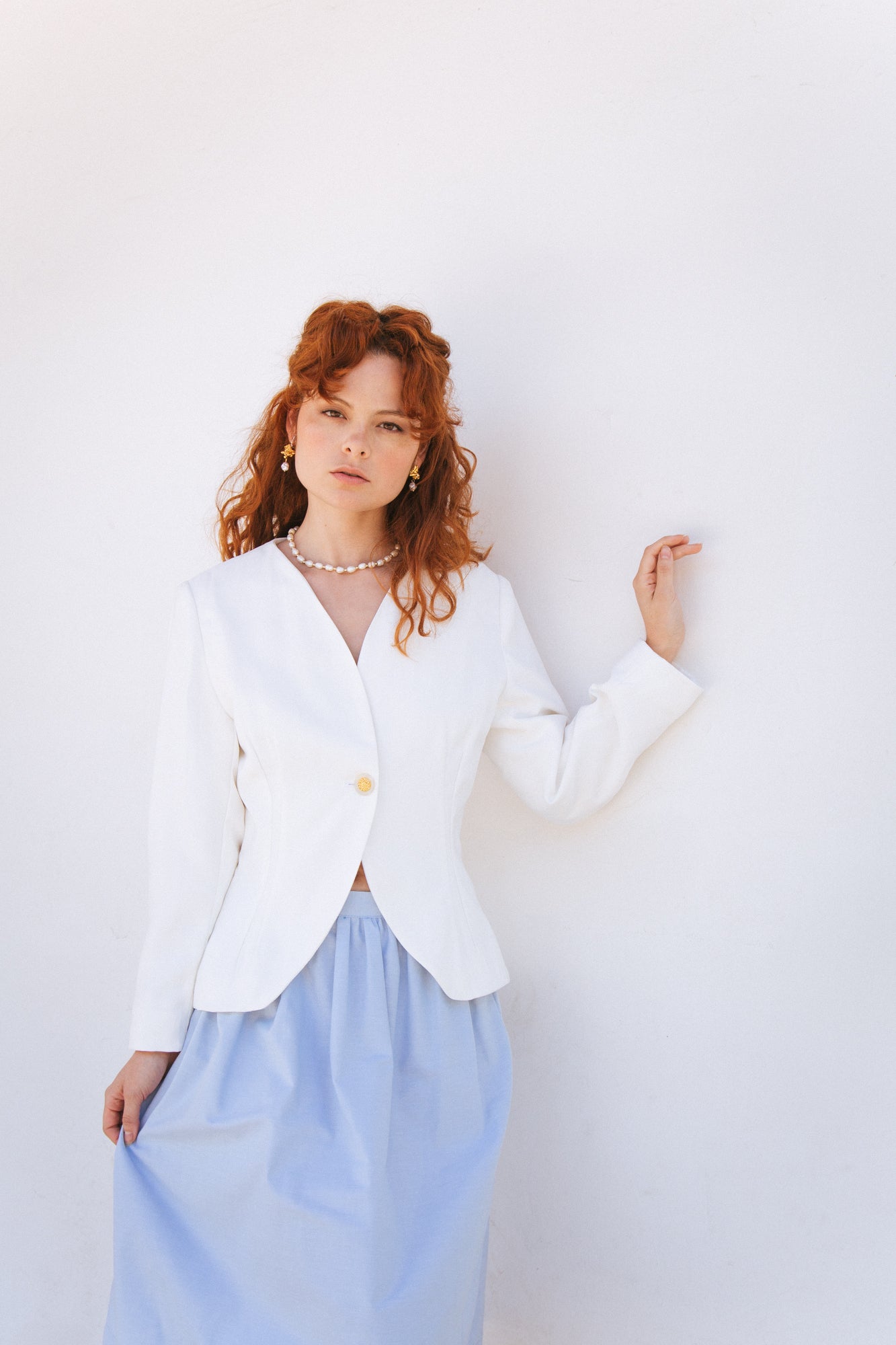 Blazer Fiorella blanco - PRE ORDER