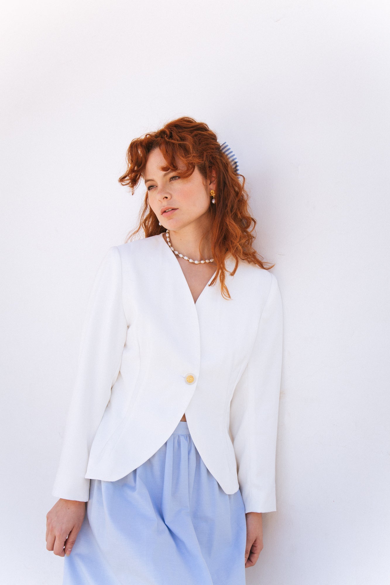 Blazer Fiorella blanco - PRE ORDER