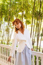 Falda Midi Sara celeste - PRE ORDER