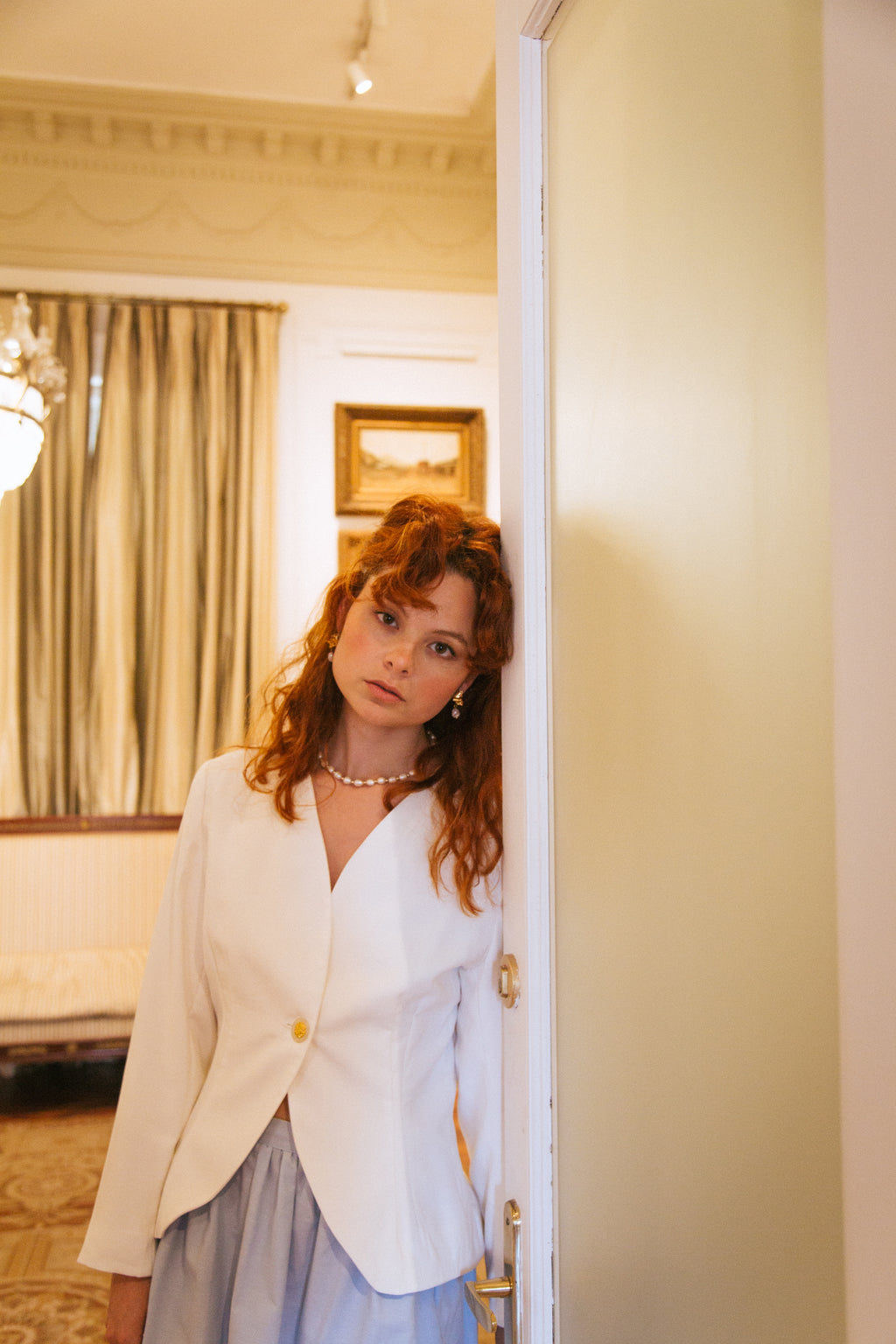 Blazer Fiorella blanco - PRE ORDER