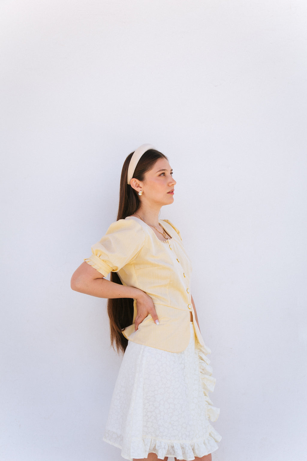 Falda Lourdes amarillo - PRE ORDER