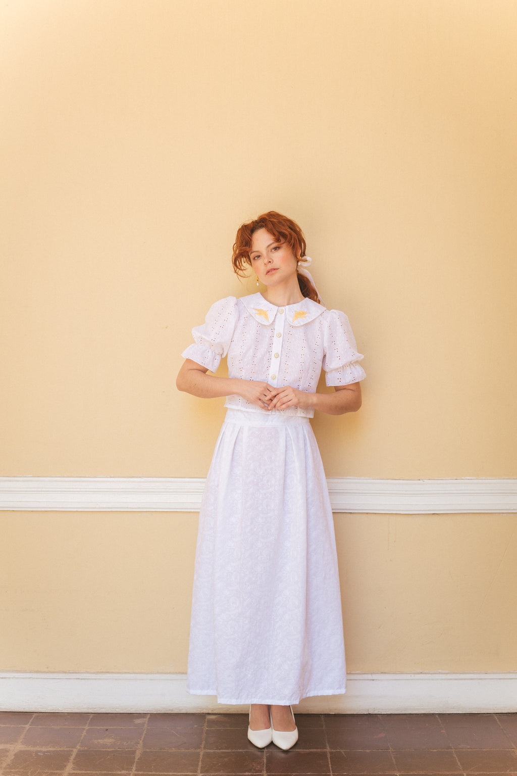 Falda Maxi Lauri blanco - PRE ORDER