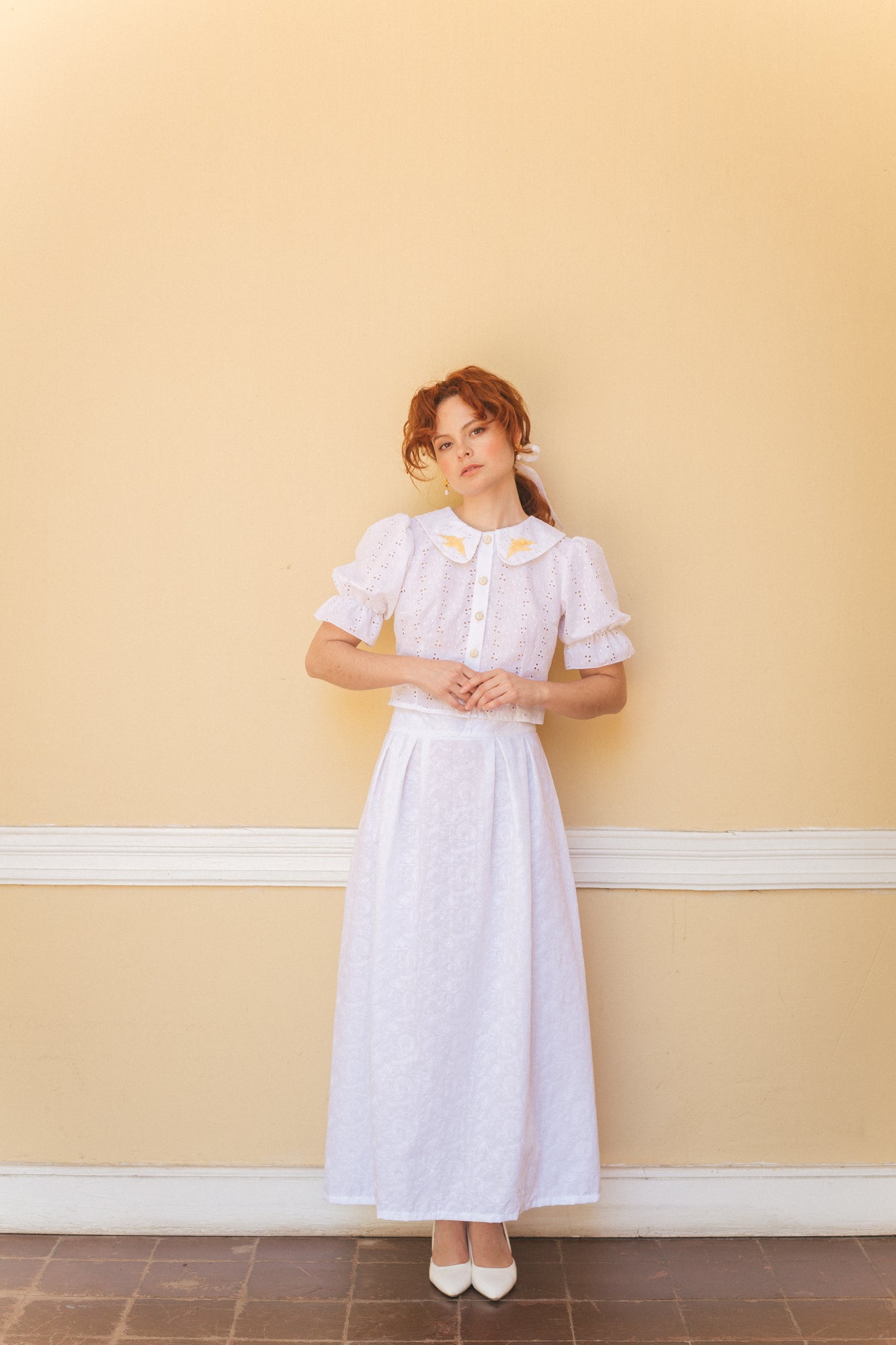 Falda Maxi Lauri blanco - PRE ORDER