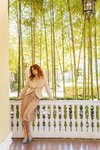 Falda Midi Sara canela - PRE ORDER