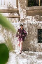 Mini Falda Catalina uva - PRE ORDER