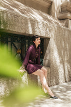 Mini Falda Catalina uva - PRE ORDER