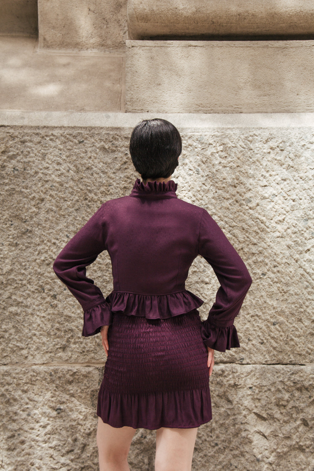 Mini Falda Catalina uva - PRE ORDER