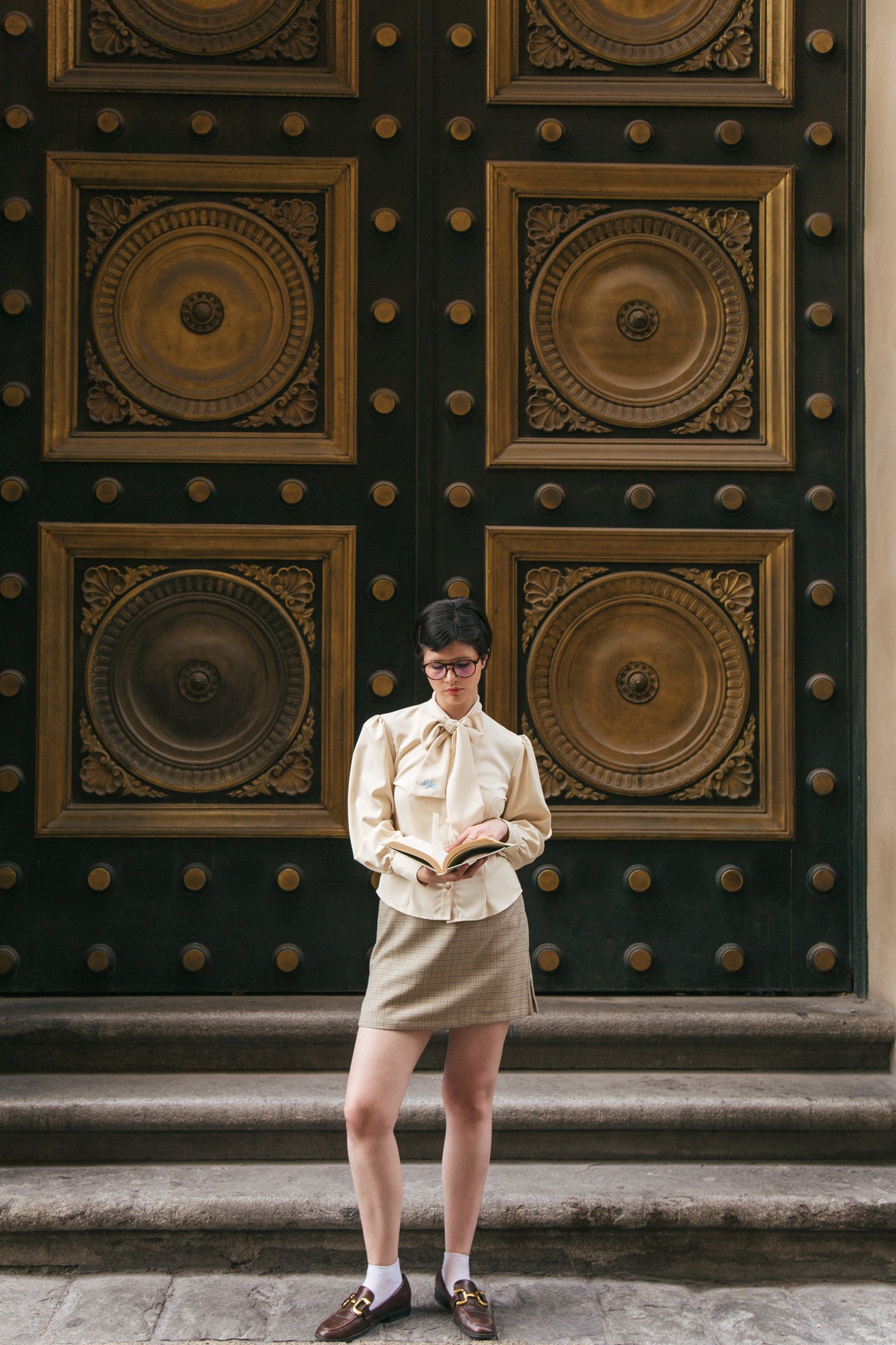 Mini Falda Josefa cuadrille