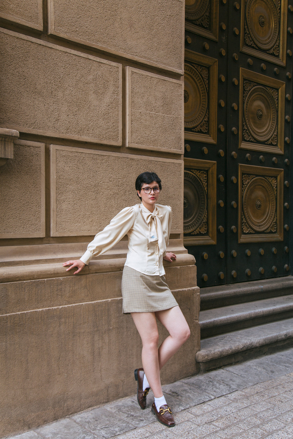 Mini Falda Josefa cuadrille