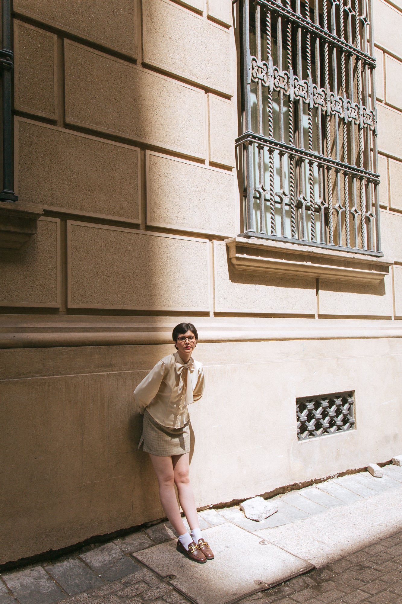 Mini Falda Josefa cuadrille