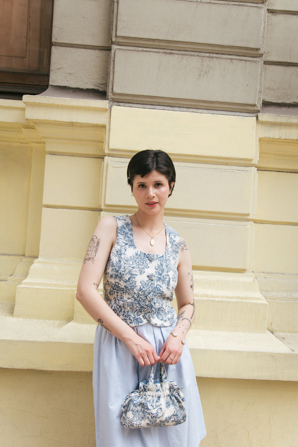 Vest Julieta toile de jouy - PRE ORDER