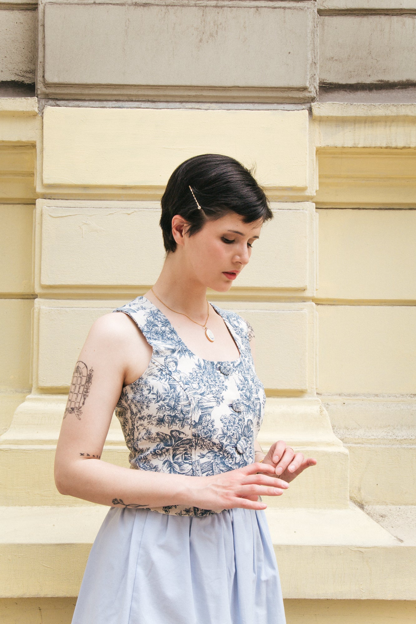 Vest Julieta toile de jouy - PRE ORDER