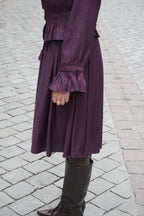 Falda Midi Sara uva - PRE ORDER