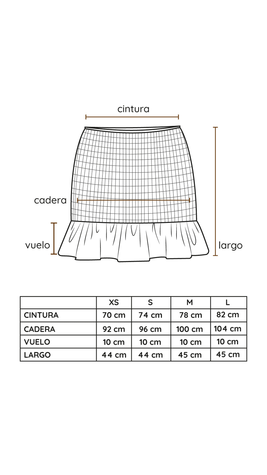 Mini Falda Catalina uva - PRE ORDER