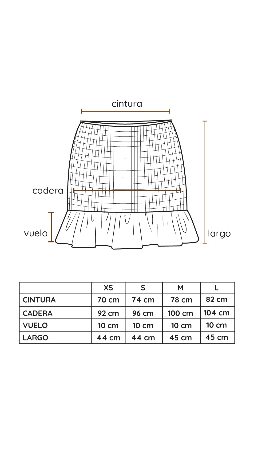 Mini Falda Catalina uva - PRE ORDER