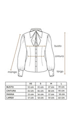 Blusa Dorothea negro