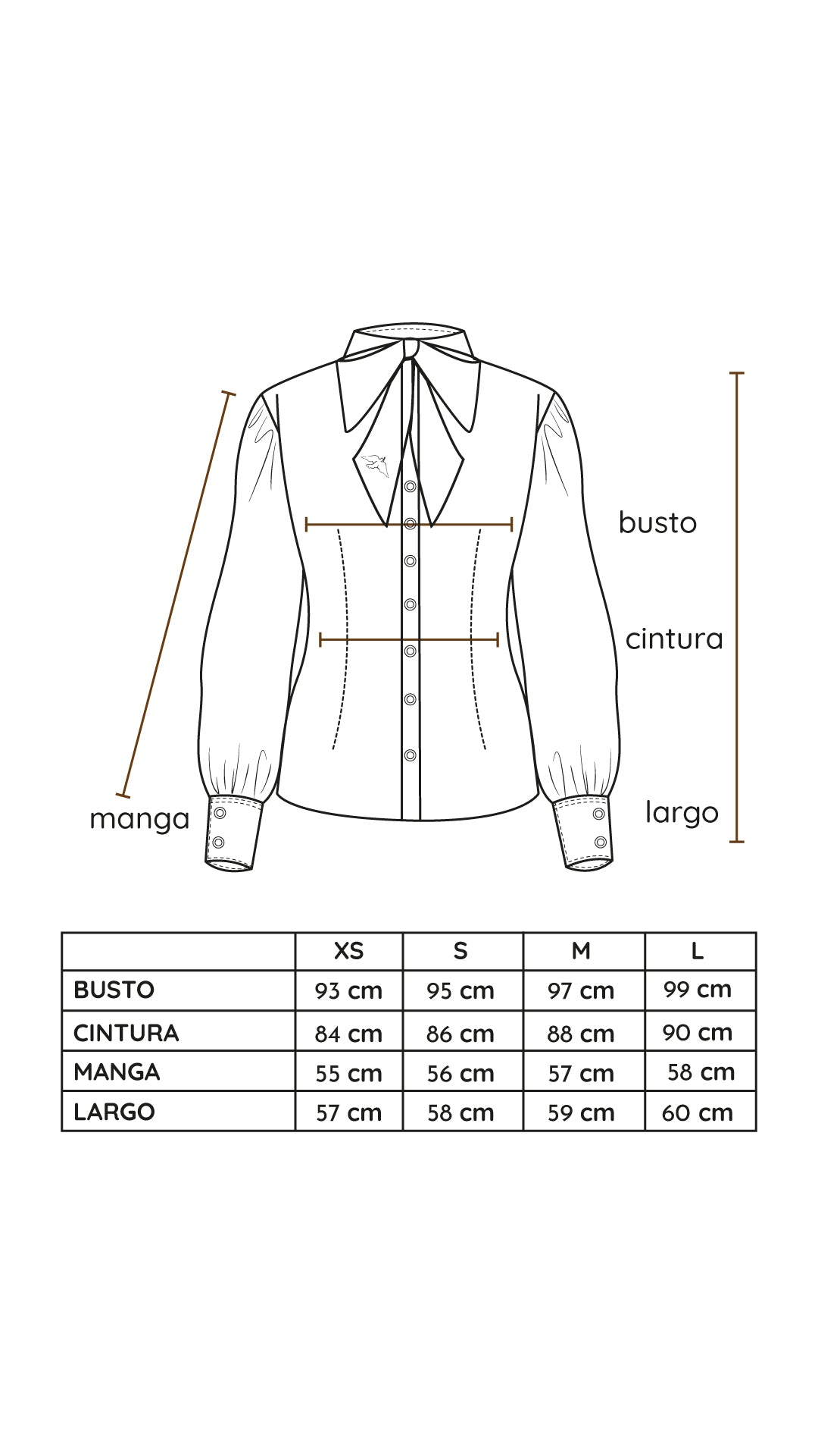 Blusa Dorothea negro