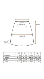 Mini Falda Josefa cuadrille