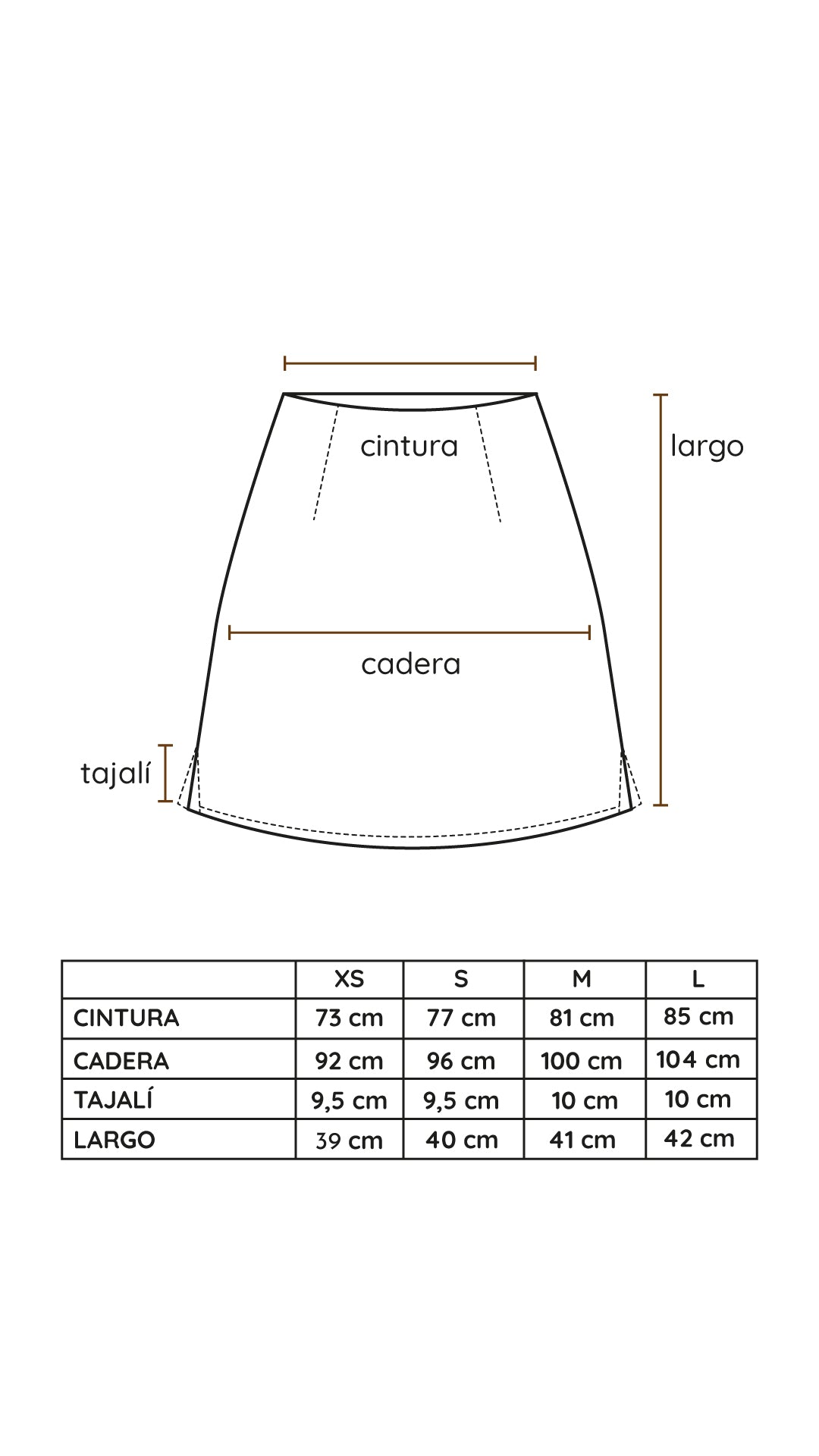 Mini Falda Josefa cuadrille