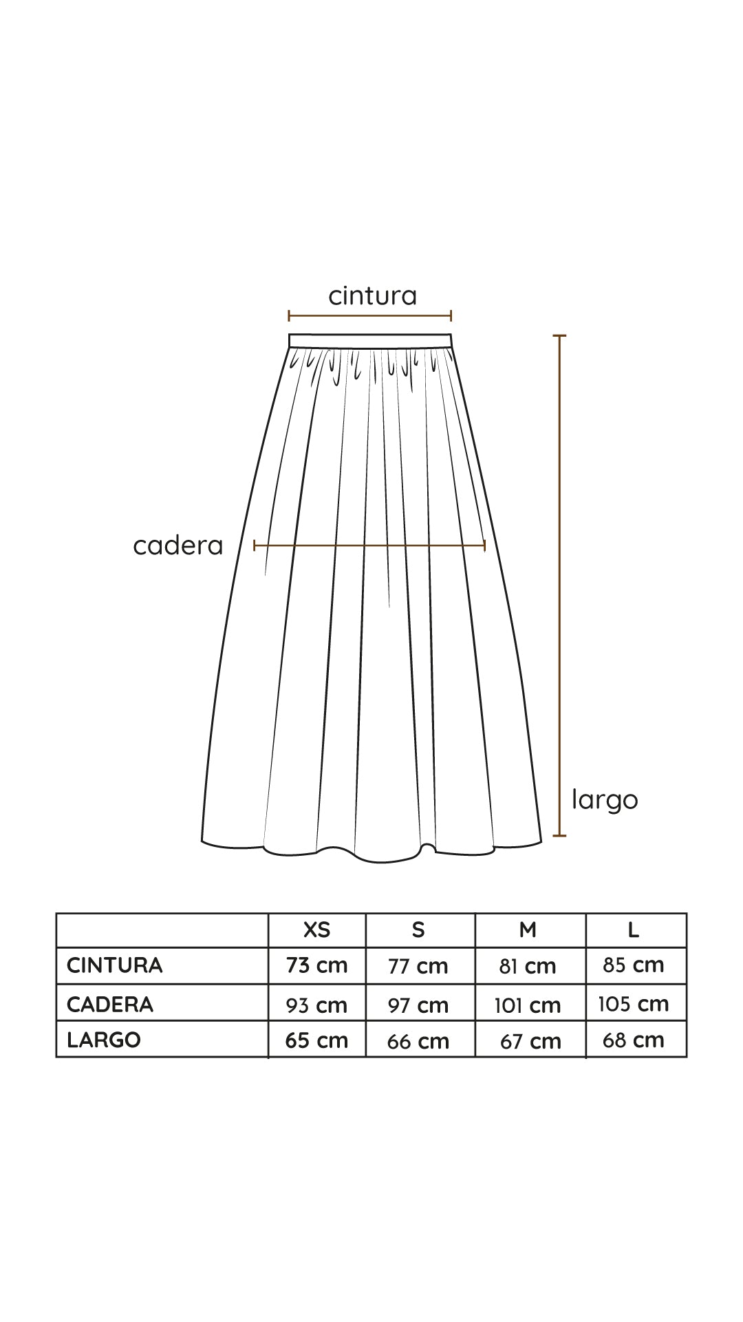 Falda Midi Sara uva - PRE ORDER